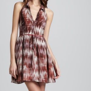 Elizabeth and James • Molly Sleeveless Halter Java Silk Dress Size 2